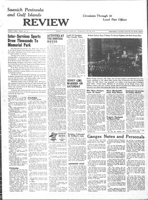 Saanich Peninsula And Gulf Islands Review Wed, May 26, 1943 (Page 1)