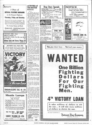 Saanich Peninsula And Gulf Islands Review Wed, April 28, 1943 (Page 6)