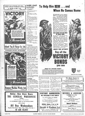 Saanich Peninsula And Gulf Islands Review Wed, April 28, 1943 (Page 4)