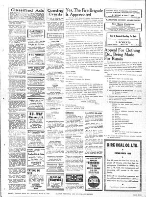 Saanich Peninsula And Gulf Islands Review Wed, March 31, 1943 (Page 5)