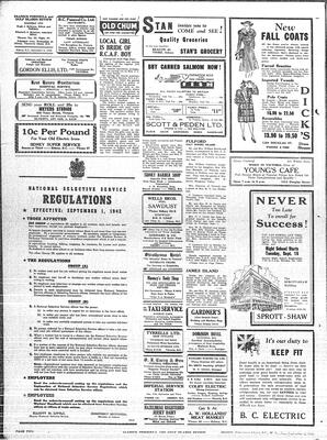 Saanich Peninsula And Gulf Islands Review Wed, September 2, 1942 (Page 2)