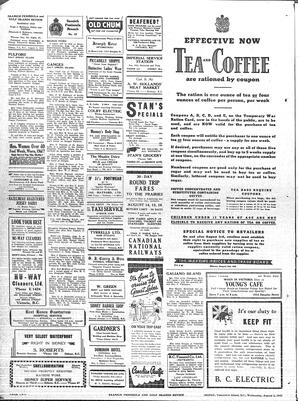 Saanich Peninsula And Gulf Islands Review Wed, August 5, 1942 (Page 2)