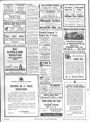 Saanich Peninsula And Gulf Islands Review Wed, May 20, 1942 (Page 2)
