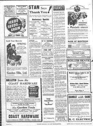 Saanich Peninsula And Gulf Islands Review Wed, April 8, 1942 (Page 2)