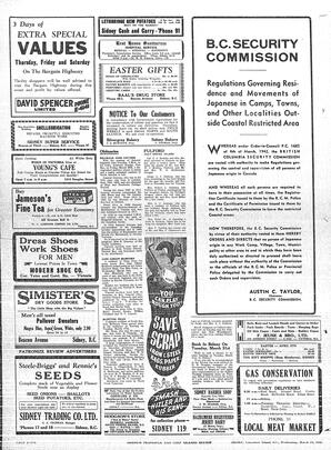 Saanich Peninsula And Gulf Islands Review Wed, March 25, 1942 (Page 4)