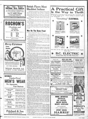 Saanich Peninsula And Gulf Islands Review Wed, December 17, 1941 (Page 3)