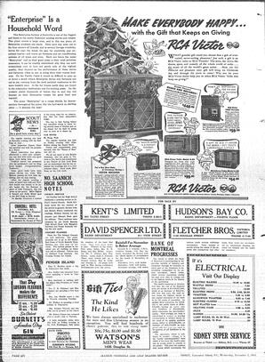 Saanich Peninsula And Gulf Islands Review Wed, December 3, 1941 (Page 6)