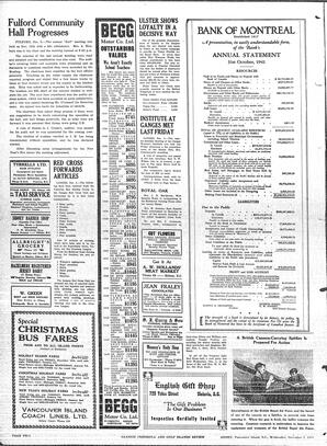 Saanich Peninsula And Gulf Islands Review Wed, December 3, 1941 (Page 2)