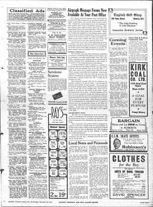 Saanich Peninsula And Gulf Islands Review Wed, November 19, 1941 (Page 5)