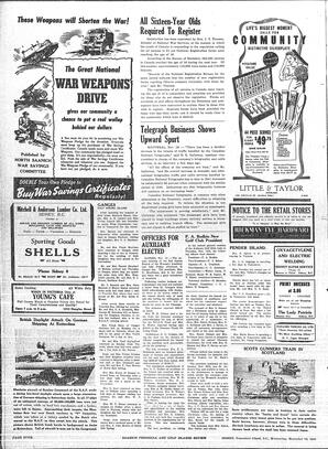 Saanich Peninsula And Gulf Islands Review Wed, November 19, 1941 (Page 4)