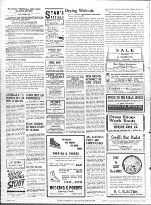 Saanich Peninsula And Gulf Islands Review Wed, October 22, 1941 (Page 2)