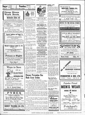 Saanich Peninsula And Gulf Islands Review Wed, September 3, 1941 (Page 6)
