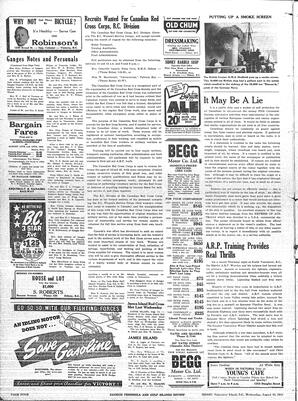 Saanich Peninsula And Gulf Islands Review Wed, August 13, 1941 (Page 4)