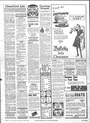 Saanich Peninsula And Gulf Islands Review Wed, July 16, 1941 (Page 3)