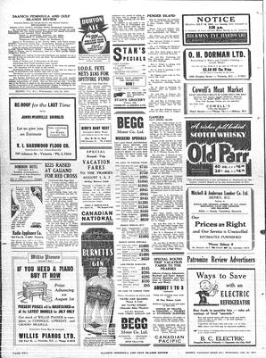 Saanich Peninsula And Gulf Islands Review Wed, July 16, 1941 (Page 2)