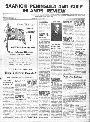 Saanich Peninsula And Gulf Islands Review Wed, June 11, 1941 (Page 1)