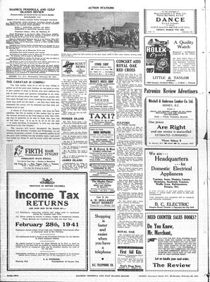 Saanich Peninsula And Gulf Islands Review Wed, February 26, 1941 (Page 2)