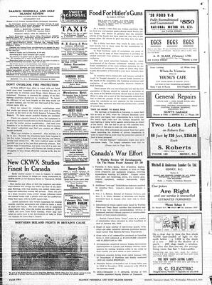Saanich Peninsula And Gulf Islands Review Wed, February 5, 1941 (Page 2)