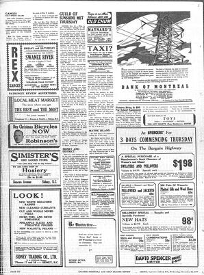 Saanich Peninsula And Gulf Islands Review Wed, November 27, 1940 (Page 6)