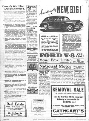 Saanich Peninsula And Gulf Islands Review Wed, November 27, 1940 (Page 4)