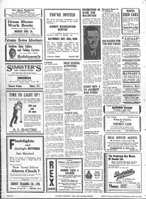 Saanich Peninsula And Gulf Islands Review Wed, October 23, 1940 (Page 6)