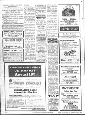 Saanich Peninsula And Gulf Islands Review Wed, August 7, 1940 (Page 6)