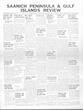 Saanich Peninsula And Gulf Islands Review Wed, April 21, 1937