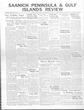 Saanich Peninsula And Gulf Islands Review Wed, May 27, 1936