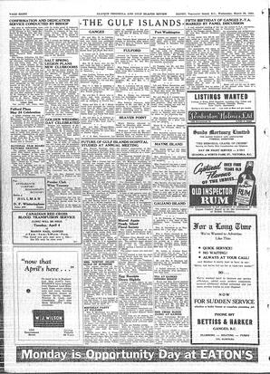 Saanich Peninsula And Gulf Islands Review Wed, March 29, 1950 (Page 8)