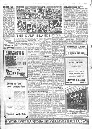 Saanich Peninsula And Gulf Islands Review Wed, February 22, 1950 (Page 8)