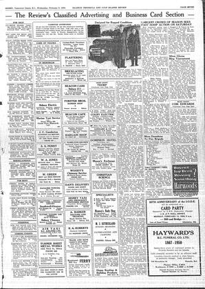 Saanich Peninsula And Gulf Islands Review Wed, February 8, 1950 (Page 7)