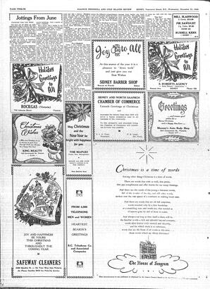Saanich Peninsula And Gulf Islands Review Wed, December 21, 1949 (Page 12)