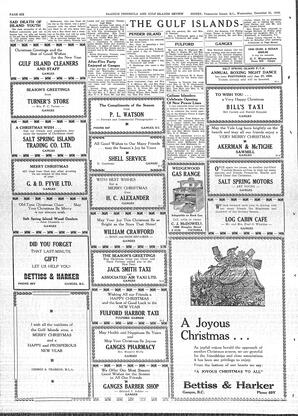 Saanich Peninsula And Gulf Islands Review Wed, December 21, 1949 (Page 6)
