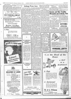 Saanich Peninsula And Gulf Islands Review Wed, December 7, 1949 (Page 5)