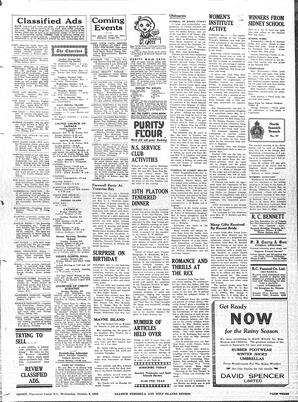 Saanich Peninsula And Gulf Islands Review Wed, October 4, 1939 (Page 3)