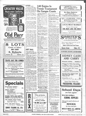 Saanich Peninsula And Gulf Islands Review Wed, August 30, 1939 (Page 4)