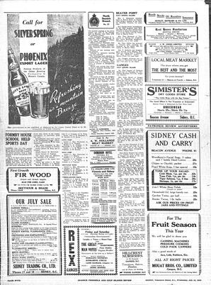 Saanich Peninsula And Gulf Islands Review Wed, July 12, 1939 (Page 4)