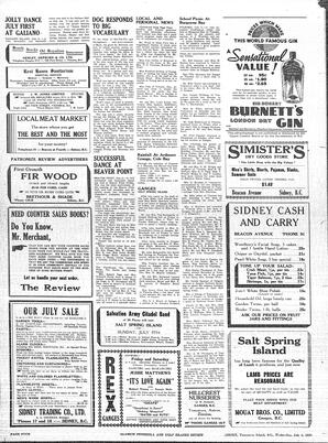Saanich Peninsula And Gulf Islands Review Wed, July 5, 1939 (Page 4)