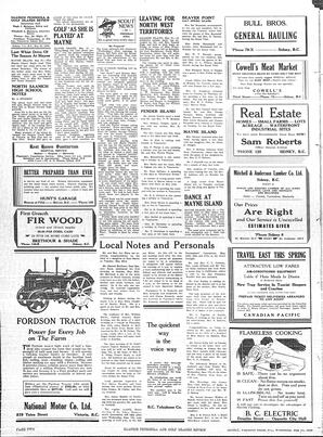 Saanich Peninsula And Gulf Islands Review Wed, May 31, 1939 (Page 2)