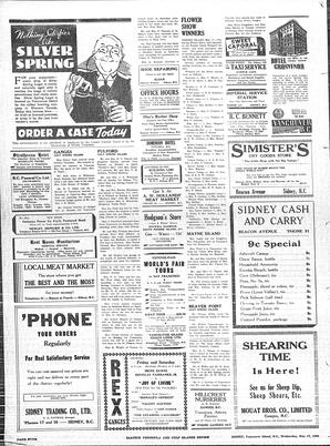 Saanich Peninsula And Gulf Islands Review Wed, May 17, 1939 (Page 4)