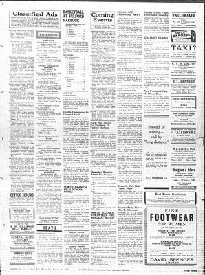Saanich Peninsula And Gulf Islands Review Wed, January 11, 1939 (Page 3)
