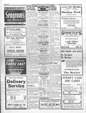 Saanich Peninsula And Gulf Islands Review Wed, June 22, 1938 (Page 4)