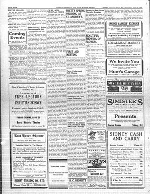 Saanich Peninsula And Gulf Islands Review Wed, April 27, 1938 (Page 4)
