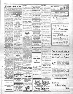 Saanich Peninsula And Gulf Islands Review Wed, April 27, 1938 (Page 3)