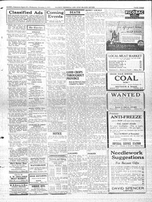 Saanich Peninsula And Gulf Islands Review Wed, November 3, 1937 (Page 3)