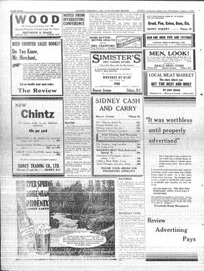 Saanich Peninsula And Gulf Islands Review Wed, August 4, 1937 (Page 4)