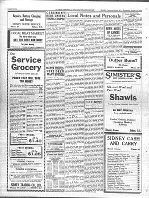 Saanich Peninsula And Gulf Islands Review Wed, August 12, 1936 (Page 4)
