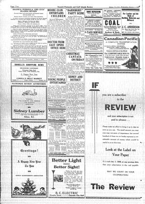 Saanich Peninsula And Gulf Islands Review Wed, January 1, 1936 (Page 2)