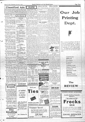 Saanich Peninsula And Gulf Islands Review Wed, November 6, 1935 (Page 3)