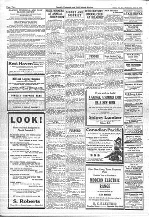 Saanich Peninsula And Gulf Islands Review Wed, June 12, 1935 (Page 2)
